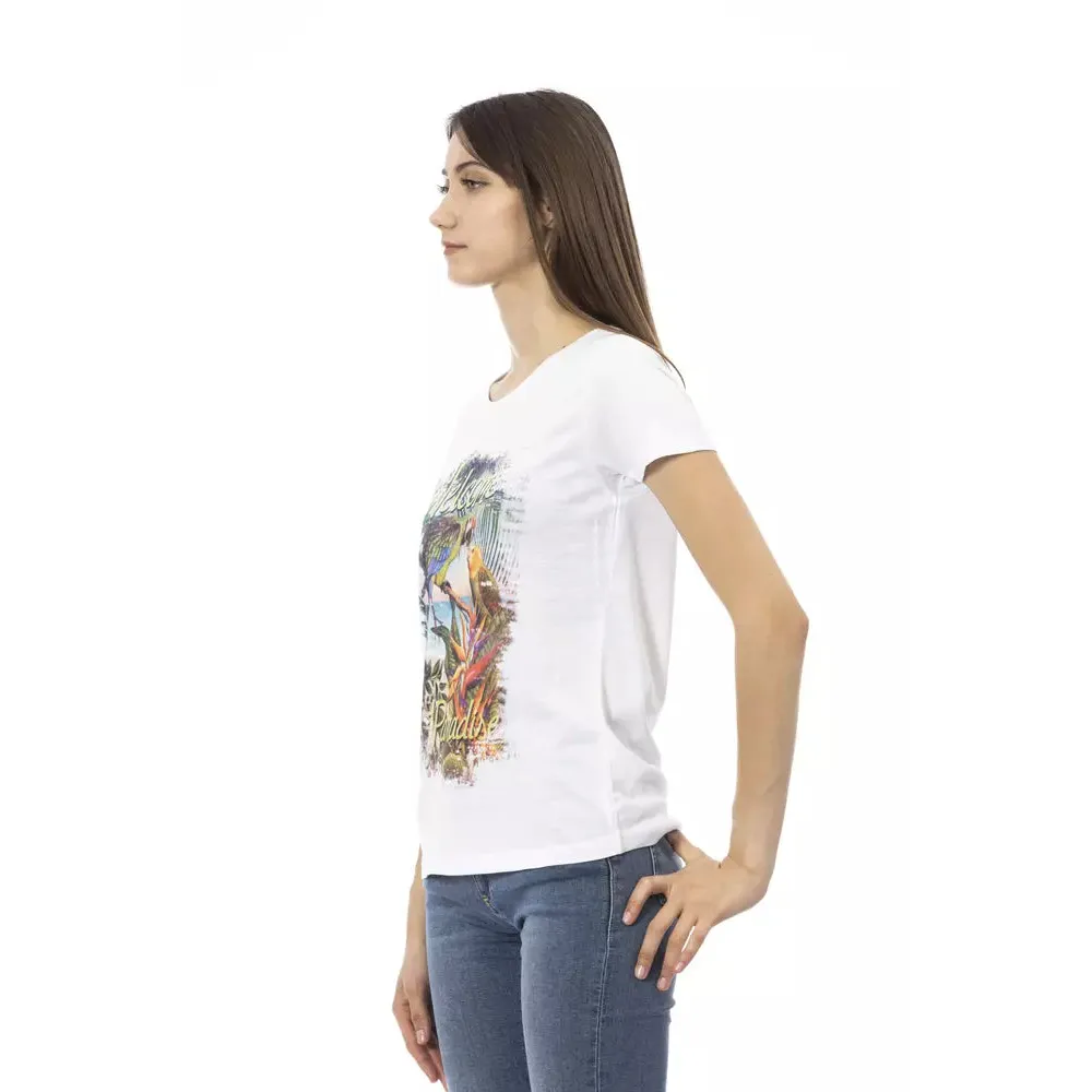 Trussardi Action White Cotton Women T-Shirt