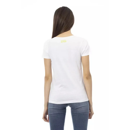 Trussardi Action White Cotton Women T-Shirt
