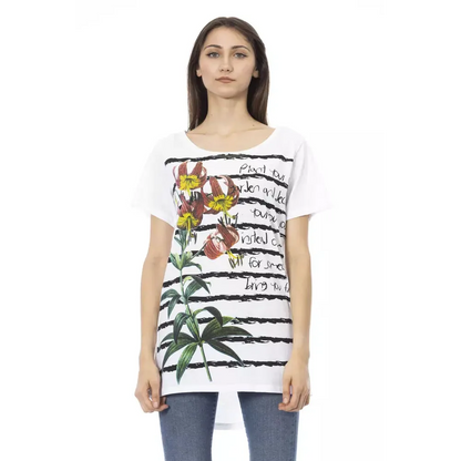 Trussardi Action White Cotton Women T-Shirt