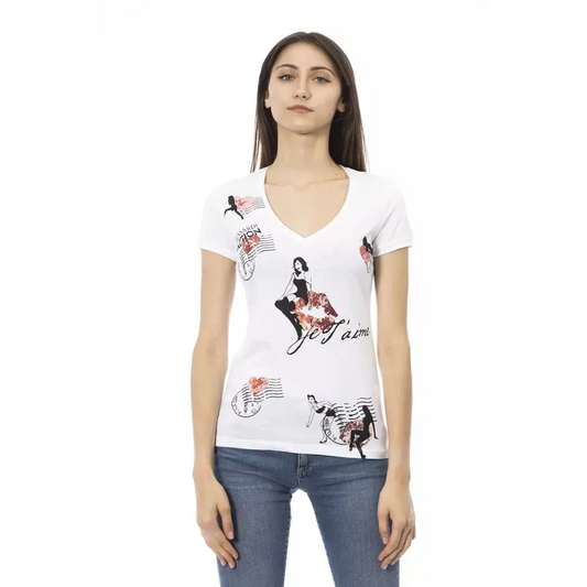 Trussardi Action White Cotton Women's Top