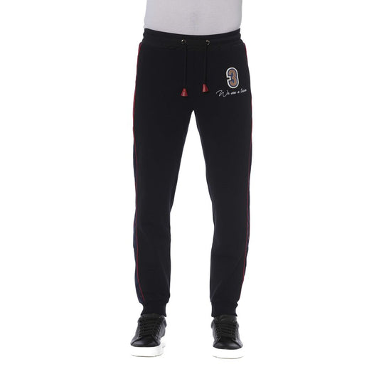 Trussardi Black Cotton Men's Sports Pant