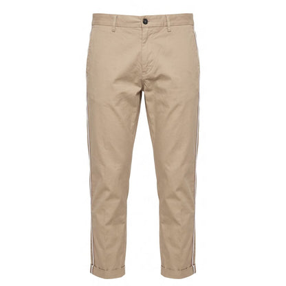 Trussardi Jeans Beige Cotton Men Pants