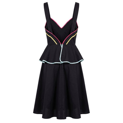 Trussardi Jeans Black Cotton Women's Dress