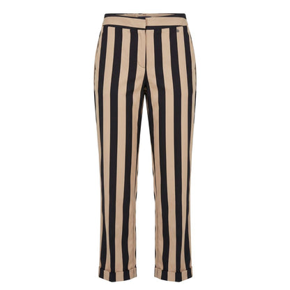 Trussardi Jeans Black Viscose Women Trousers
