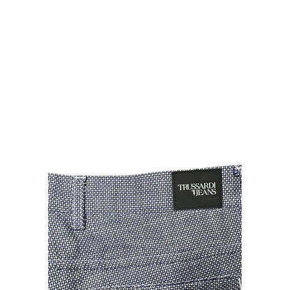 Trussardi Jeans Blue Flax Men Pant