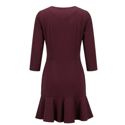 Trussardi Jeans Red Viscose Women Dress