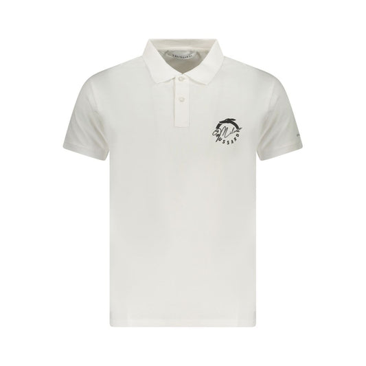 Trussardi White Cotton Polo Shirt