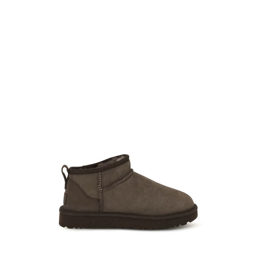 UGG Brown Suede Leather Ankle Boots
