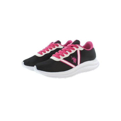 U.S. POLO ASSN. Black Polyester Women Sneakers