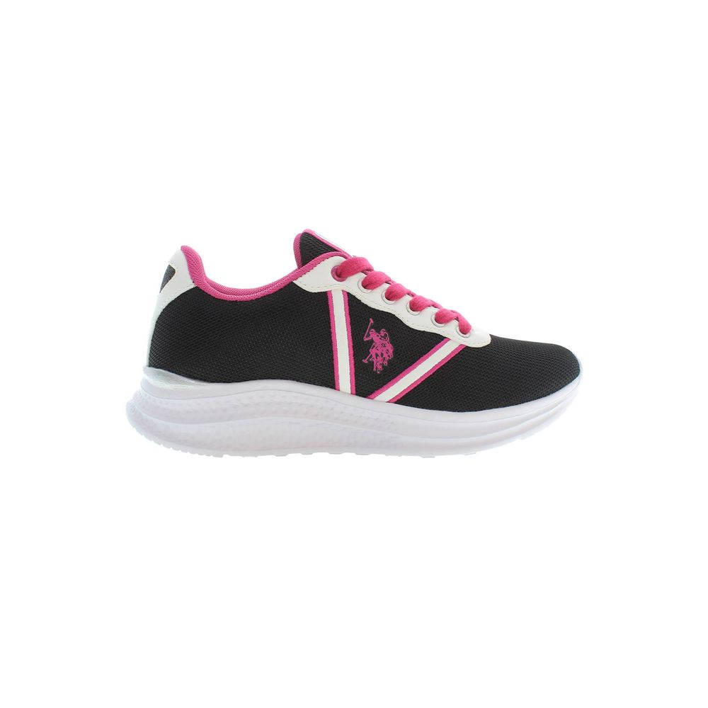 U.S. POLO ASSN. Black Polyester Women Sneakers