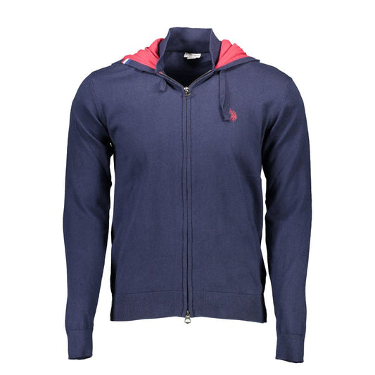 U.S. POLO ASSN. Blue Cotton Men's Cardigan
