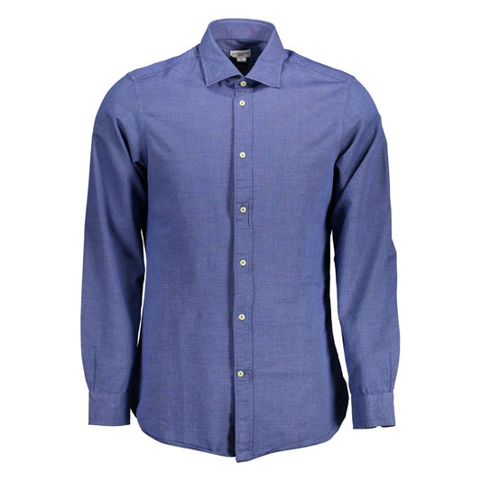 U.S. POLO ASSN. Blue Cotton Men's Shirt