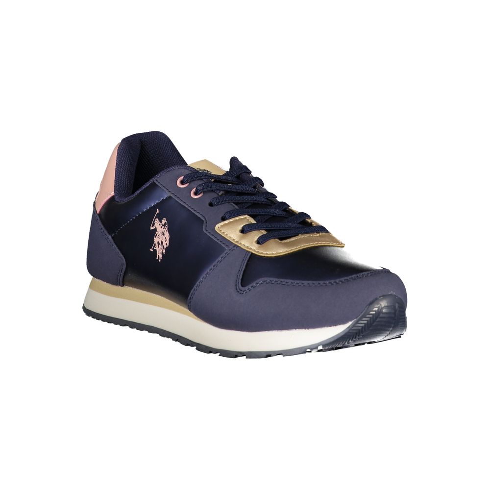 U.S. POLO ASSN. Blue Polyester Sneakers