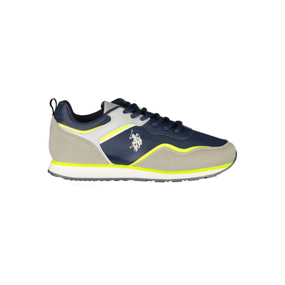 U.S. POLO ASSN. Blue Polyester Sneakers