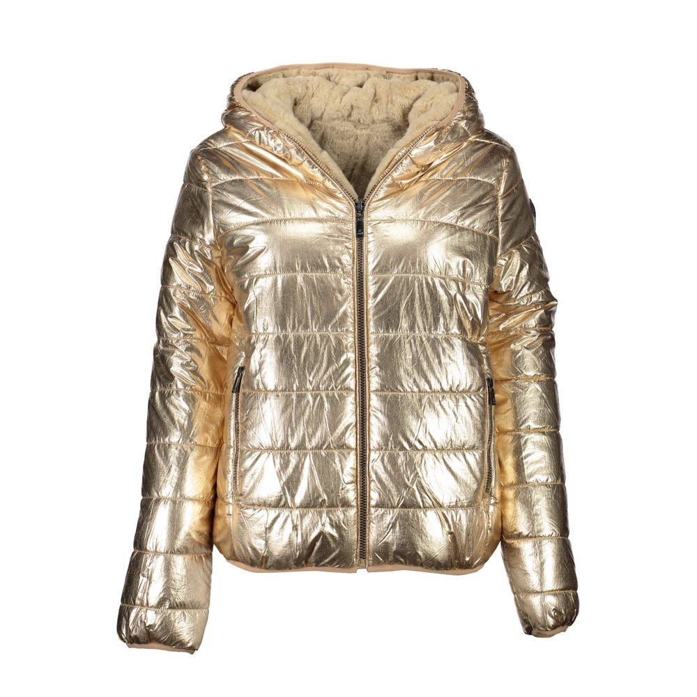 U.S. POLO ASSN. Gold Nylon Jackets & Coat