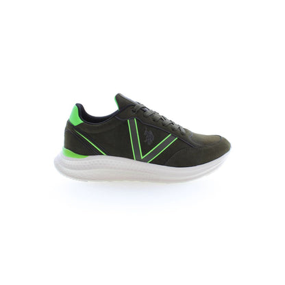 U.S. POLO ASSN. Green Polyester Men Sneakers