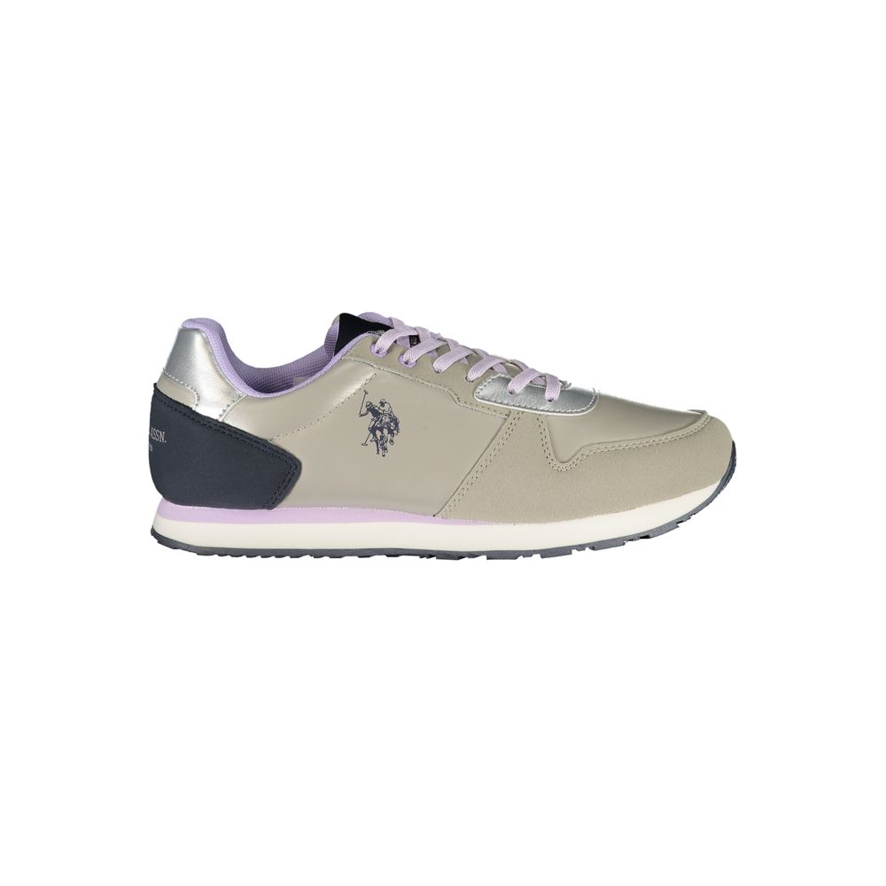 U.S. POLO ASSN. Silver Polyester Sneakers