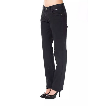 Ungaro Fever Blue Cotton Women's Regular Fit Jean