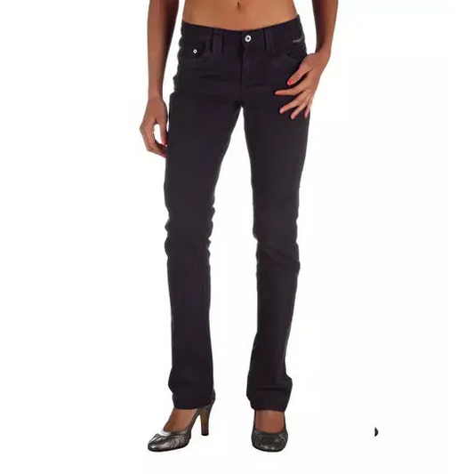 Ungaro Fever Blue Cotton Women's Regular Fit Jean