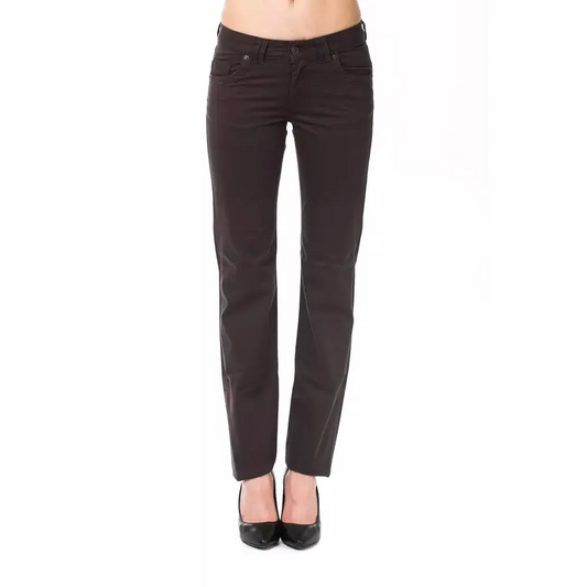 Ungaro Fever Brown Cotton Women's Pants