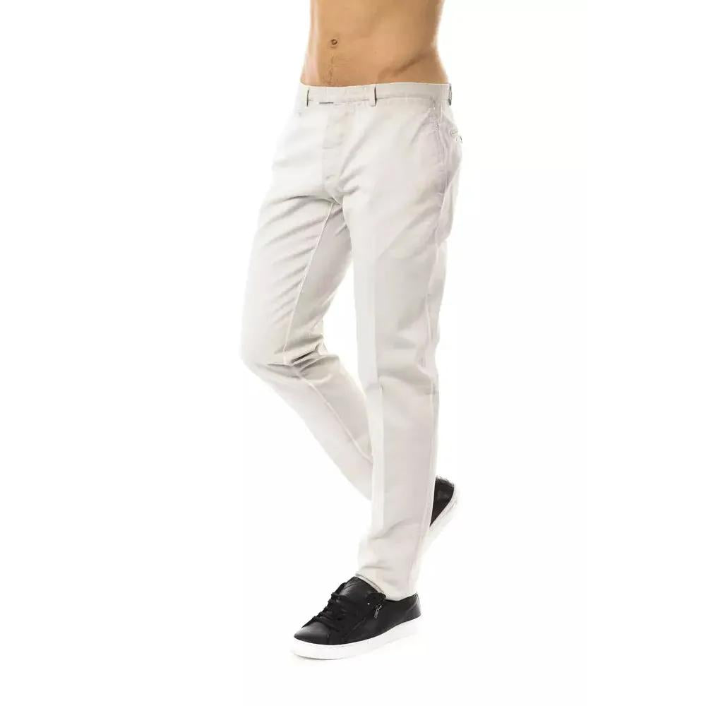 Uominitaliani Gray Cotton Men Pant