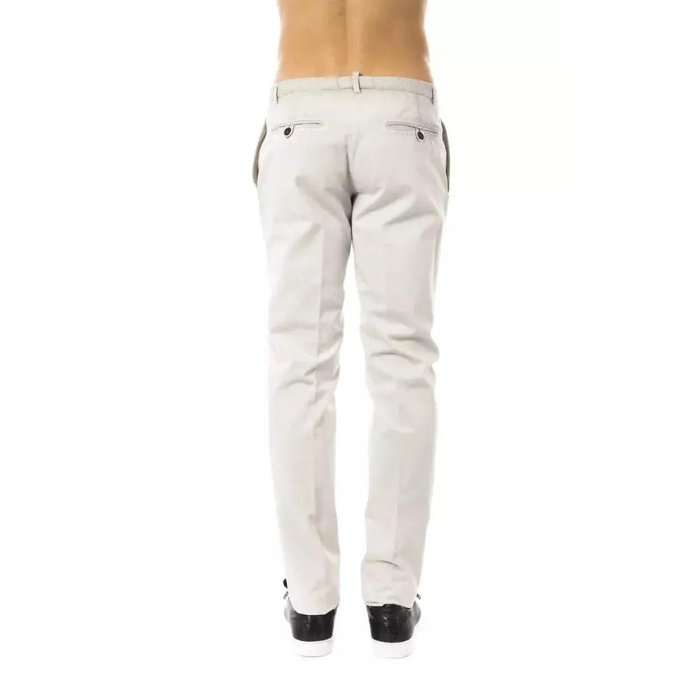Uominitaliani Gray Cotton Men Pant