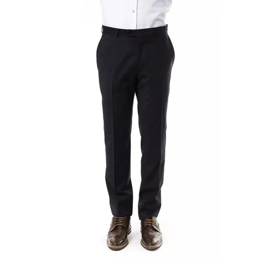 Uominitaliani Gray Wool Men Pants