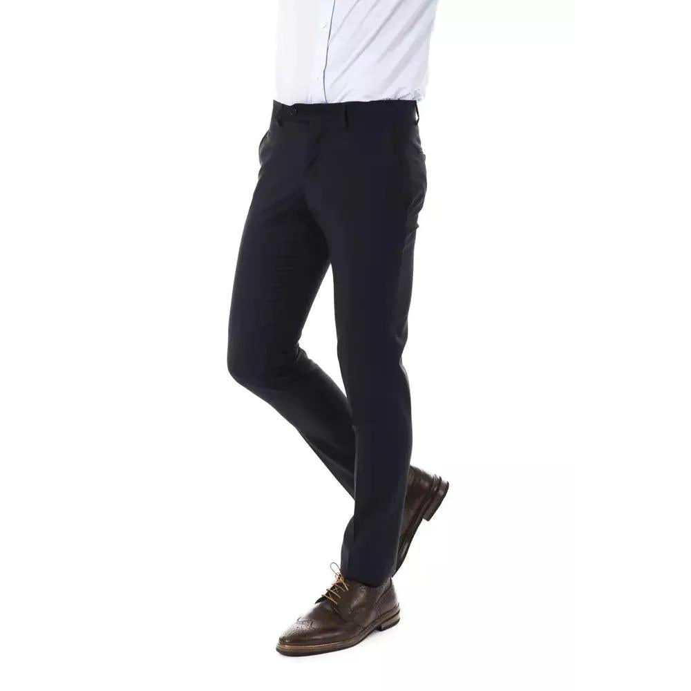 Uominitaliani Gray Wool Men's Suit Pant