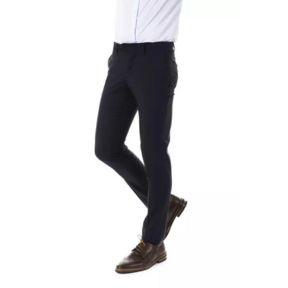 Uominitaliani Gray Wool Men's Suit Pant