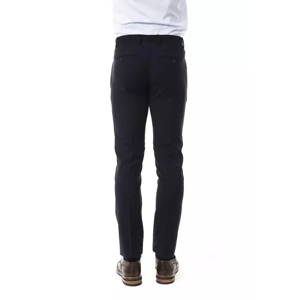 Uominitaliani Gray Wool Men's Suit Pant