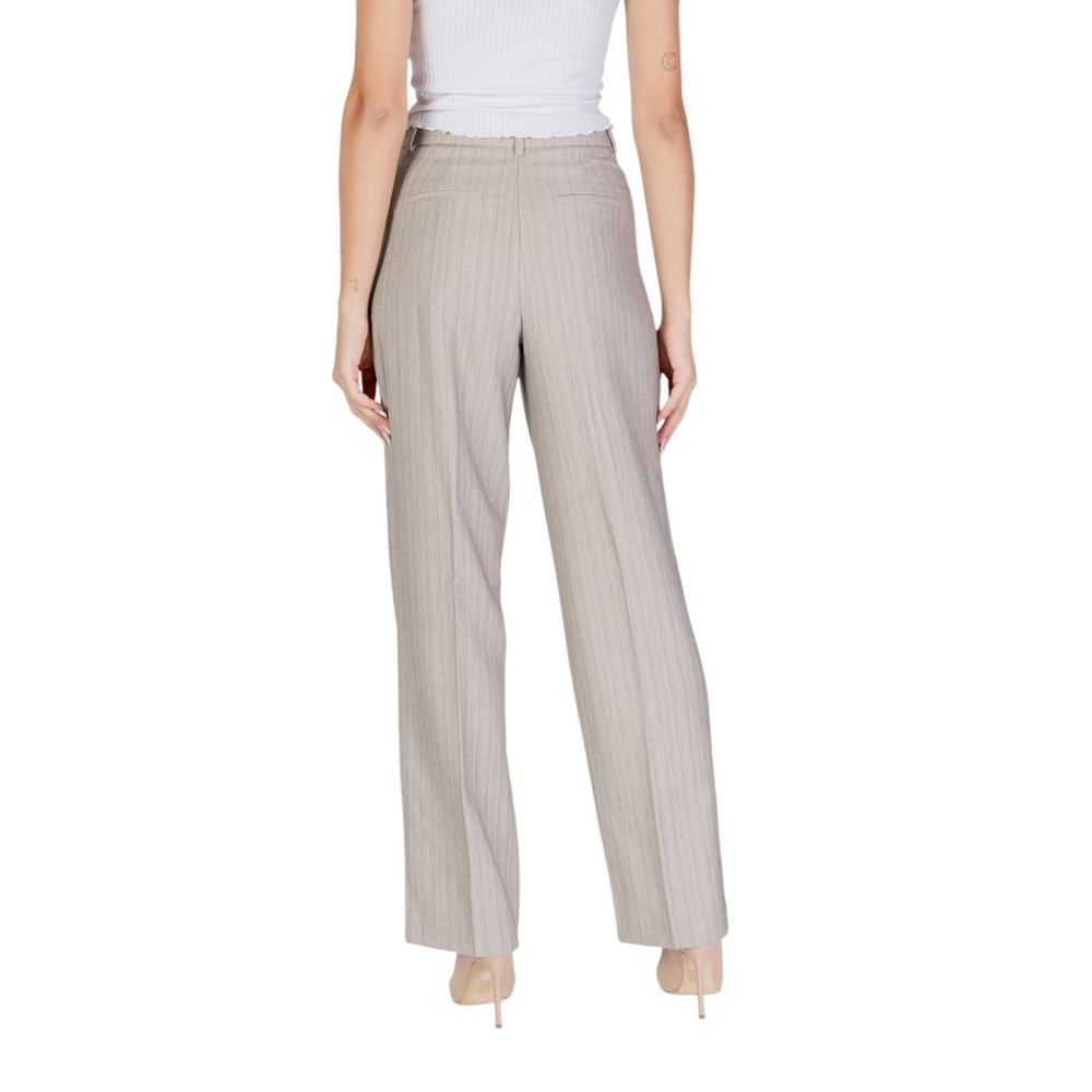 Vero Moda Gray Polyester Pant