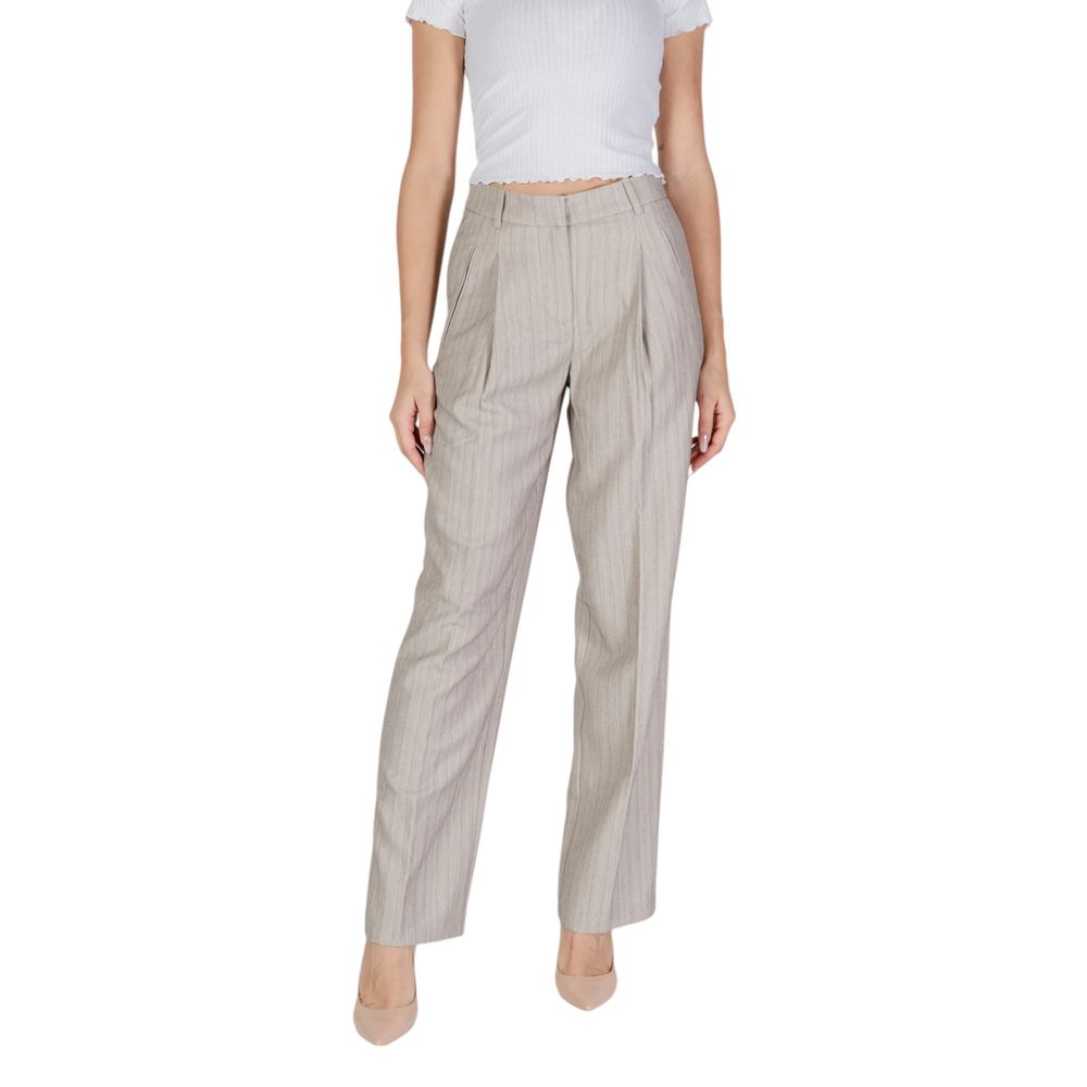 Vero Moda Gray Polyester Pant