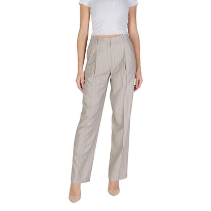 Vero Moda Gray Polyester Pant