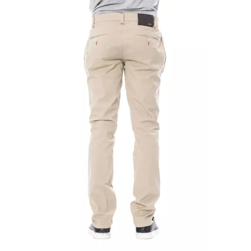 Verri Beige Cotton Men Chino Pant