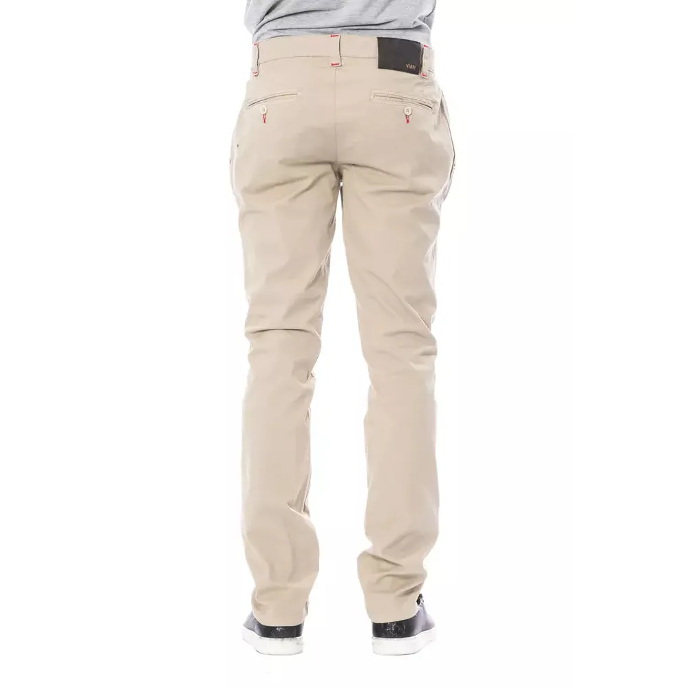 Verri Beige Cotton Men Chino Pant