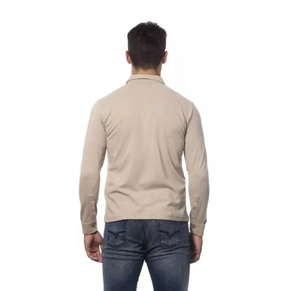 Verri Beige Cotton Men Shirt