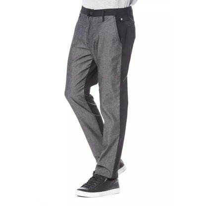Verri Black Cotton Men's Pant