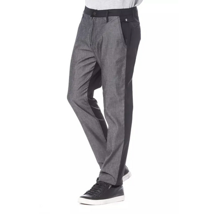 Verri Black Cotton Men's Pant