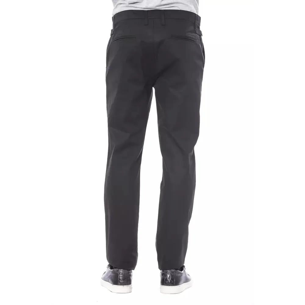 Verri Black Cotton Men's Pant