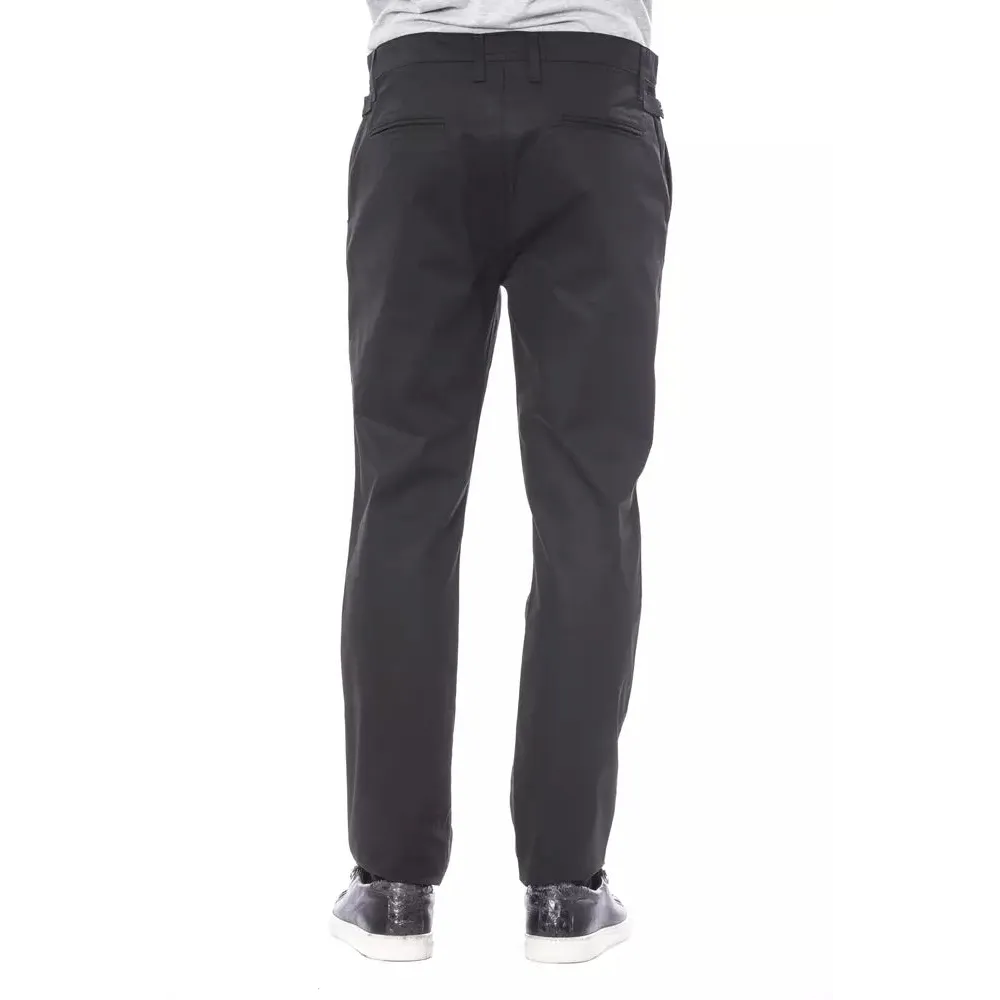 Verri Black Cotton Men's Pant