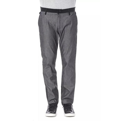 Verri Black Cotton Men's Pant