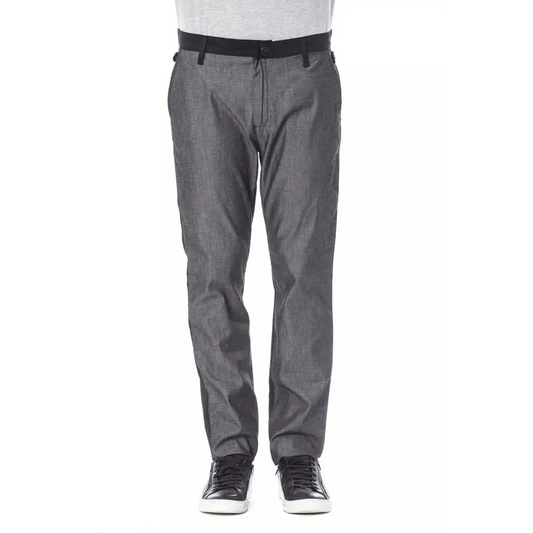 Verri Black Cotton Men's Pant