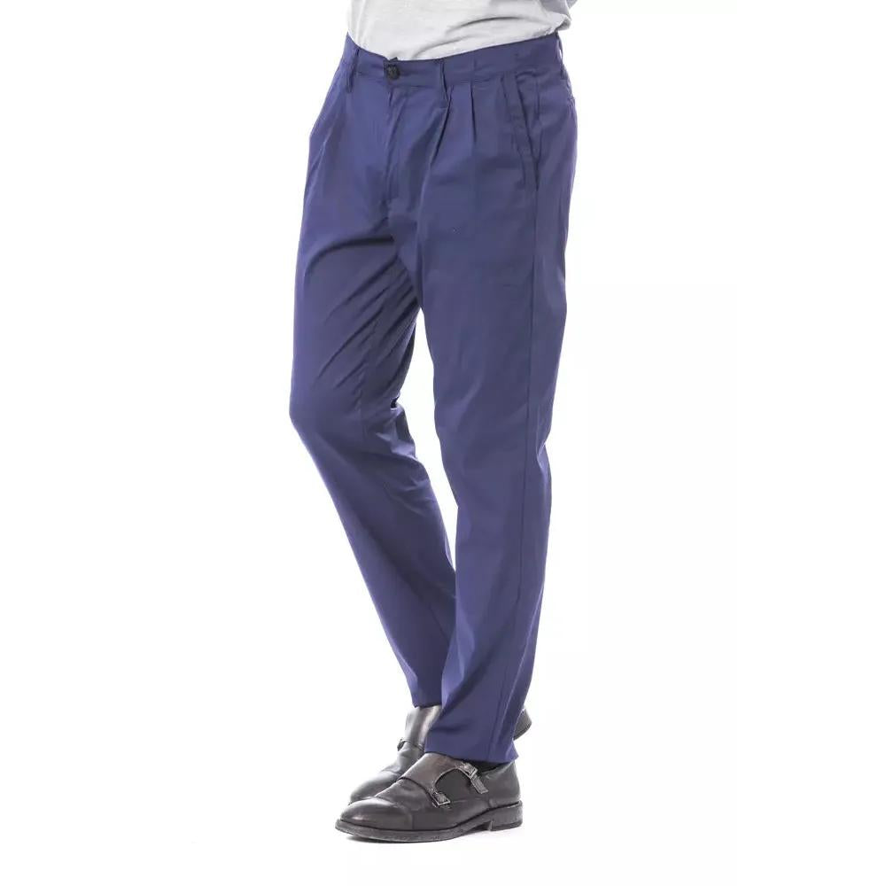 Verri Blue Cotton Men's Chino Pant