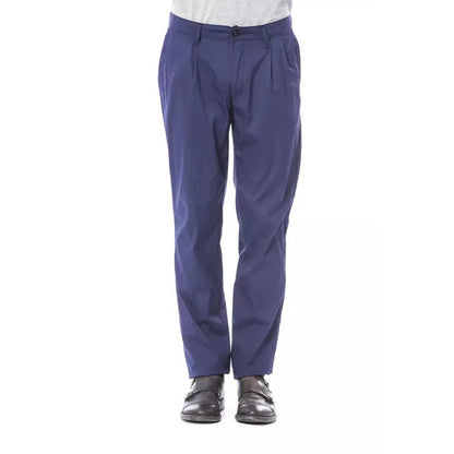 Verri Blue Cotton Men's Chino Pant