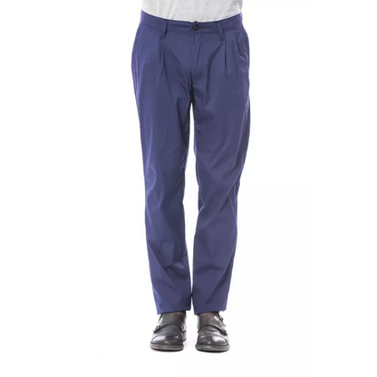 Verri Blue Cotton Men's Chino Pant