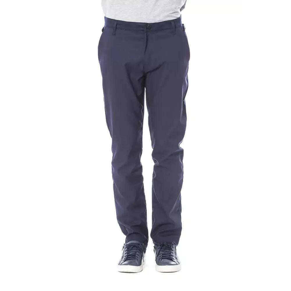 Verri Blue Polyester Men Pant