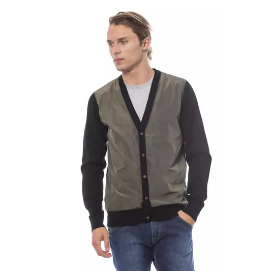 Verri Multicolor Wool Men Cardigan