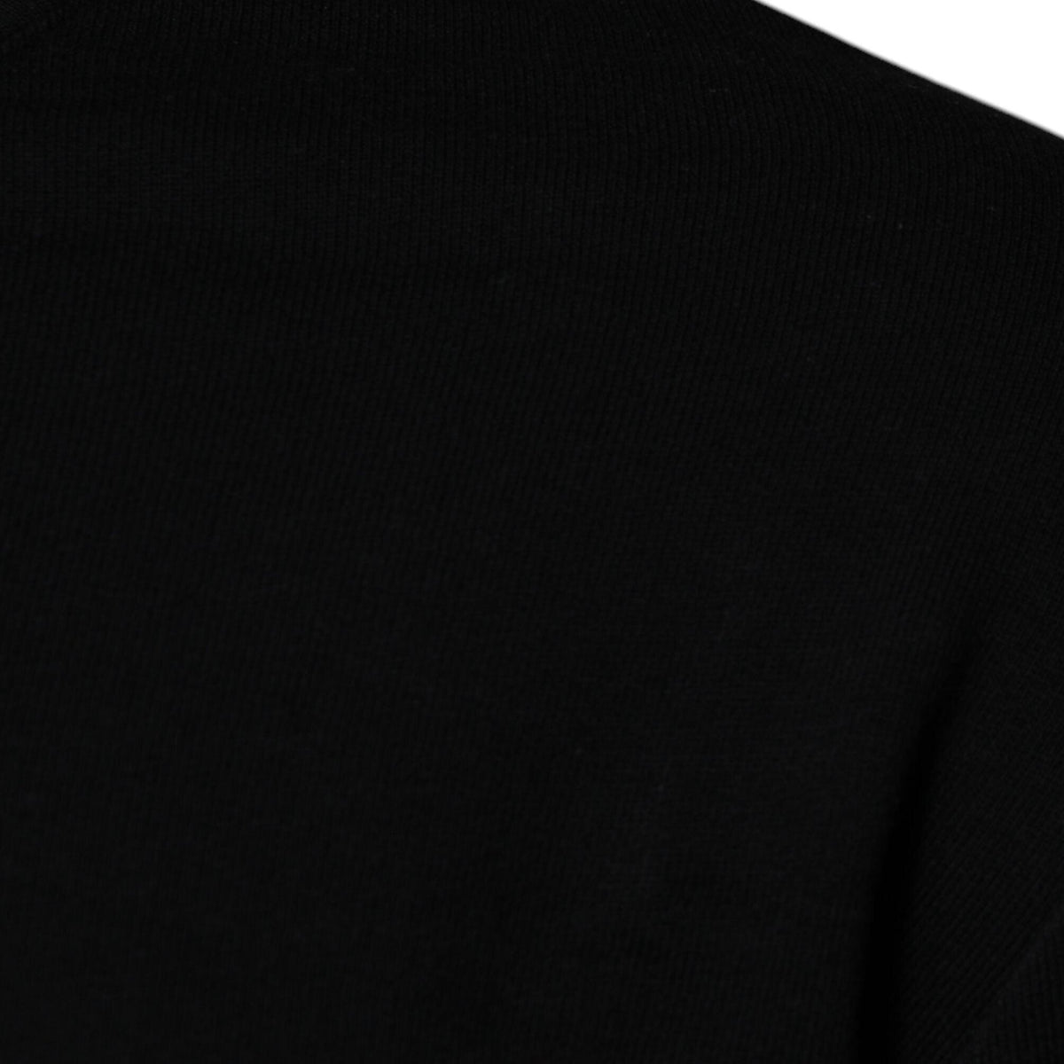 Versace Black Medusa Embroidery Crew Neck Pullover Sweater