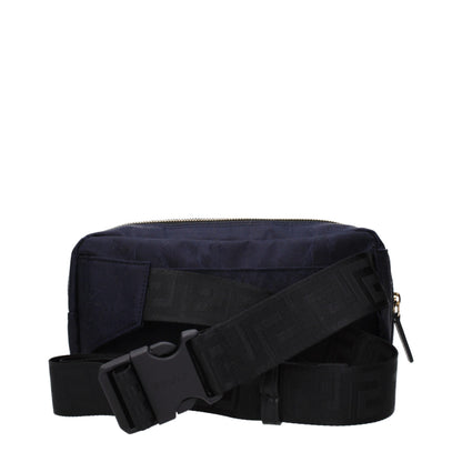 Versace Blue Fabric Backpack