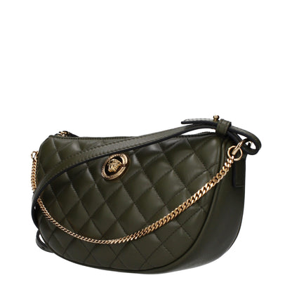 Versace Green Leather Handbag